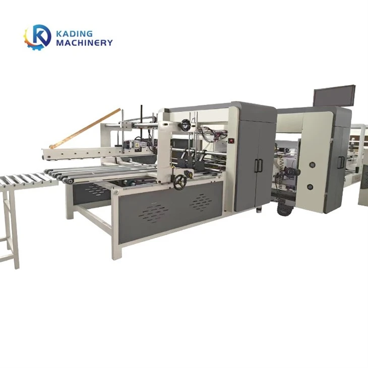 Carton gluing and nailing machine